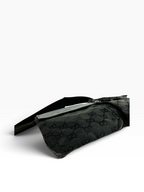 Gucci Black Canvas GG Double Belt Bag