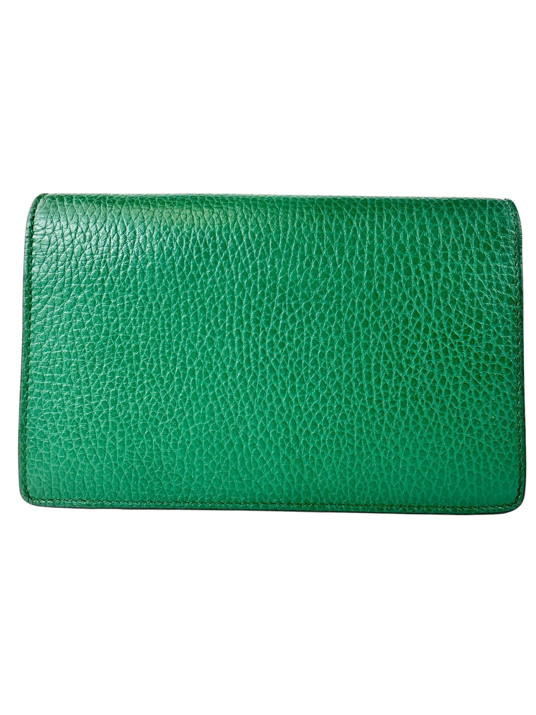 Gucci Green Pebbled Leather Dionysus Bag