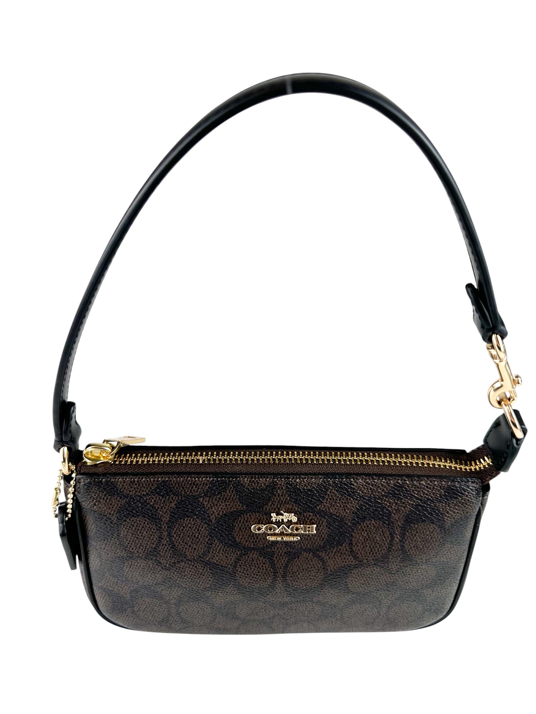Coach Walnut Coated Canvas Nolita 19 Bag