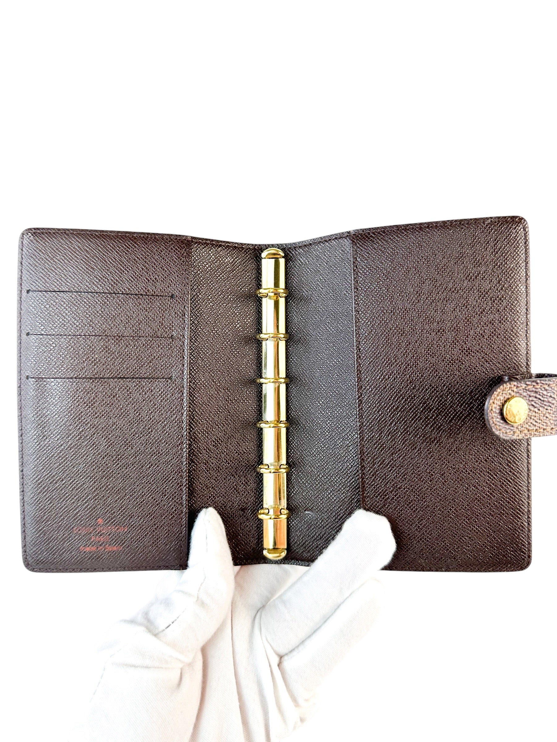 Louis Vuitton Damier Ebene Coated Canvas Agenda PM