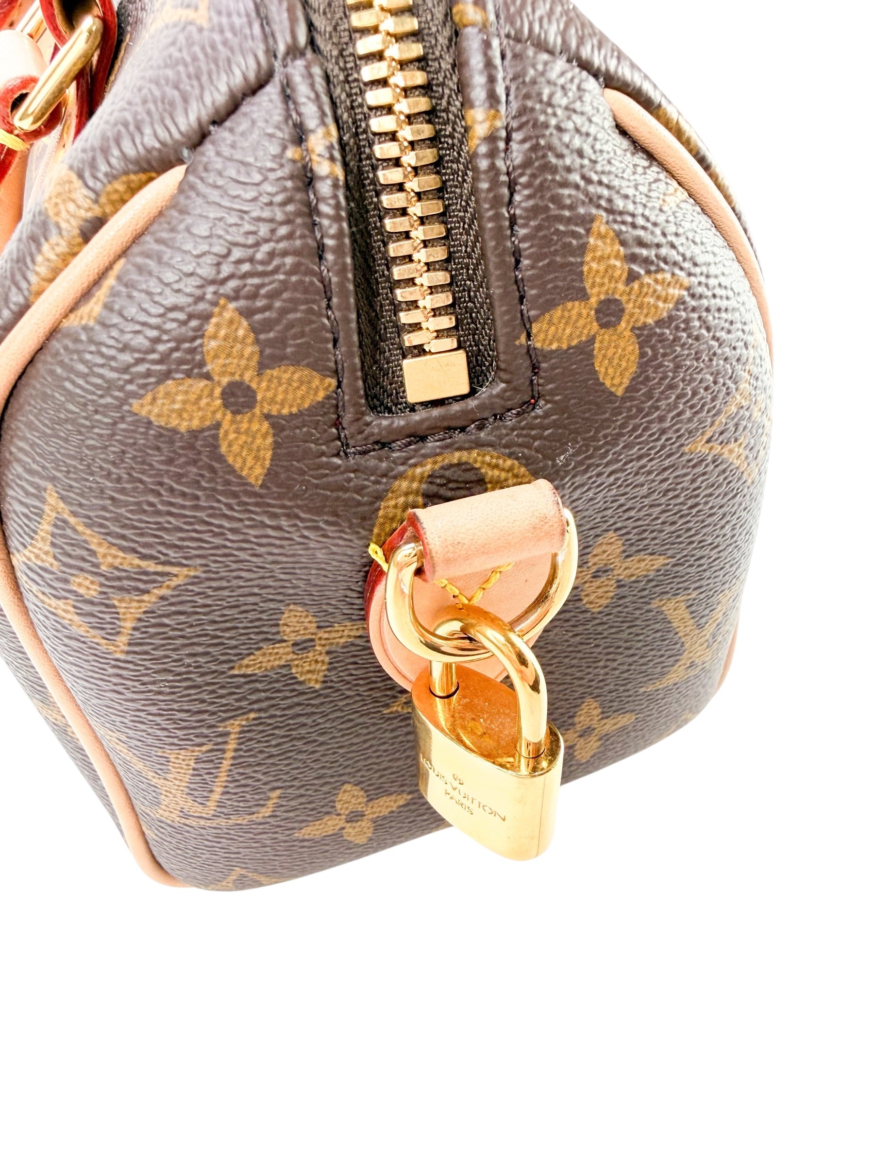Louis Vuitton Monogram Coated Canvas Speedy 20 Bandouliere 20
