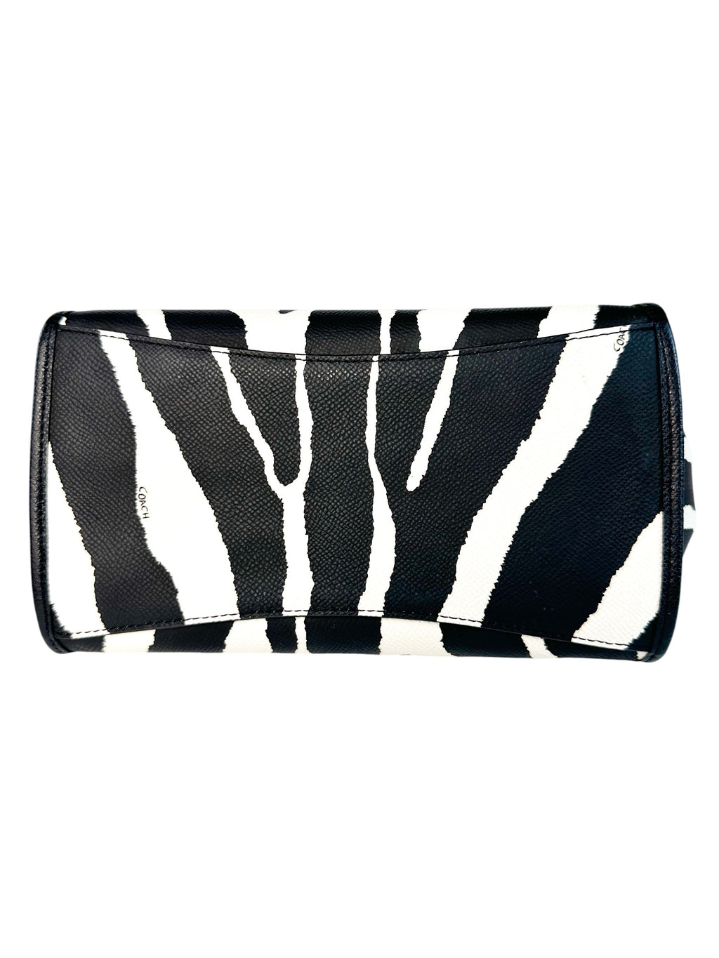 Coach Zebra Print Leather Crosby Mini Carryall
