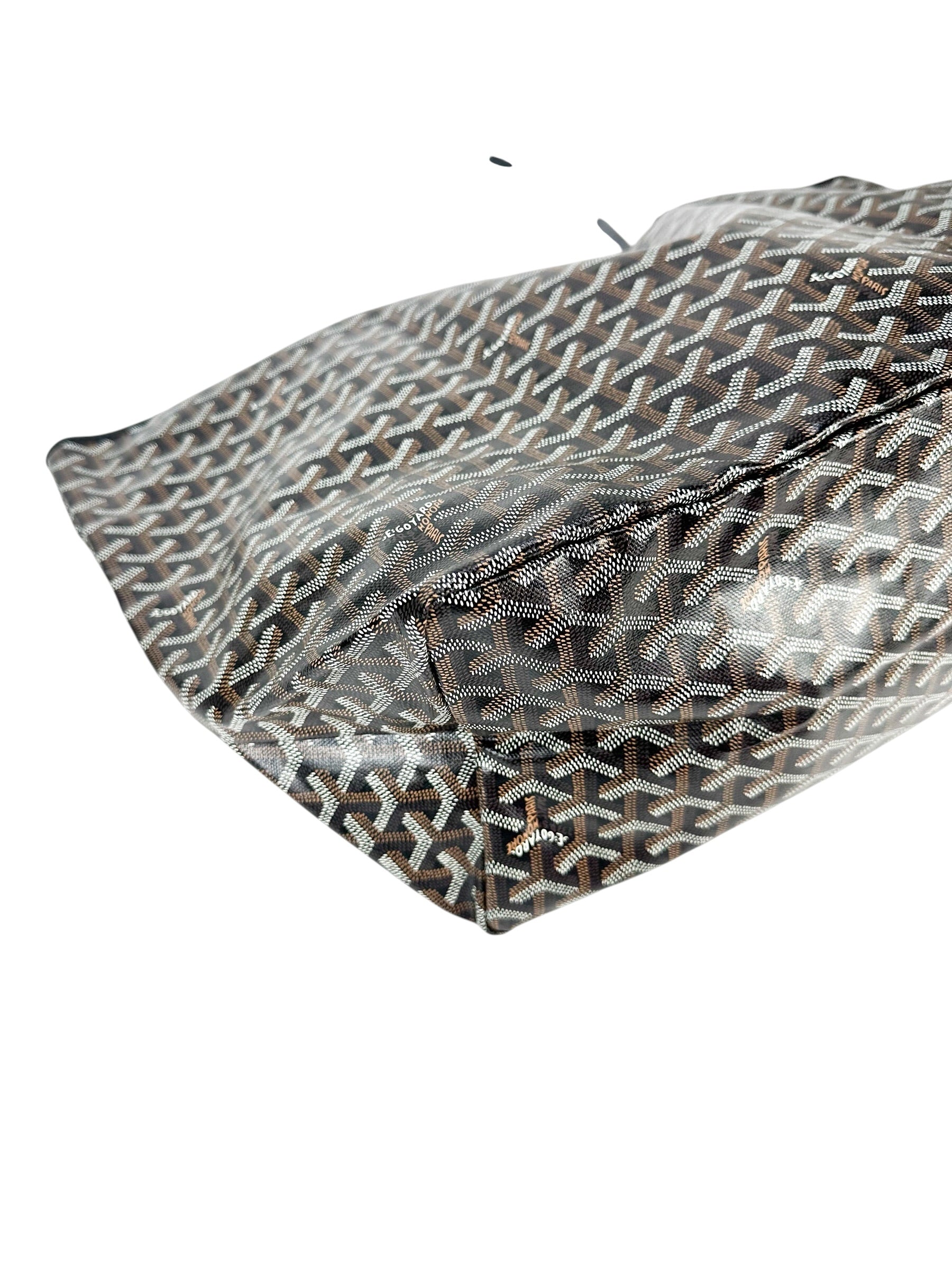 Goyard  Black Coated Canvas St Louis GM Tote