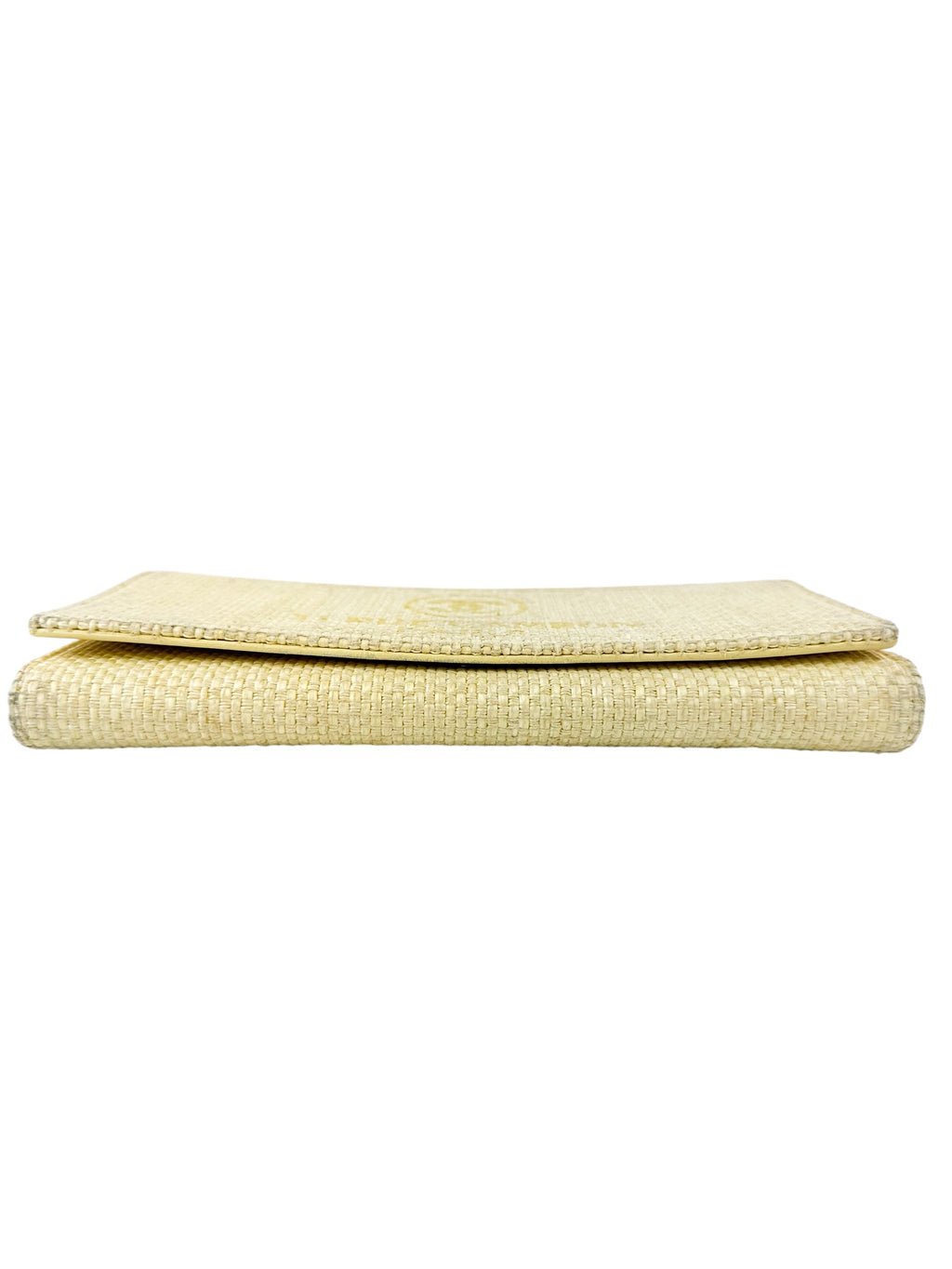 Chanel Yellow Tweed Cambon Long Wallet