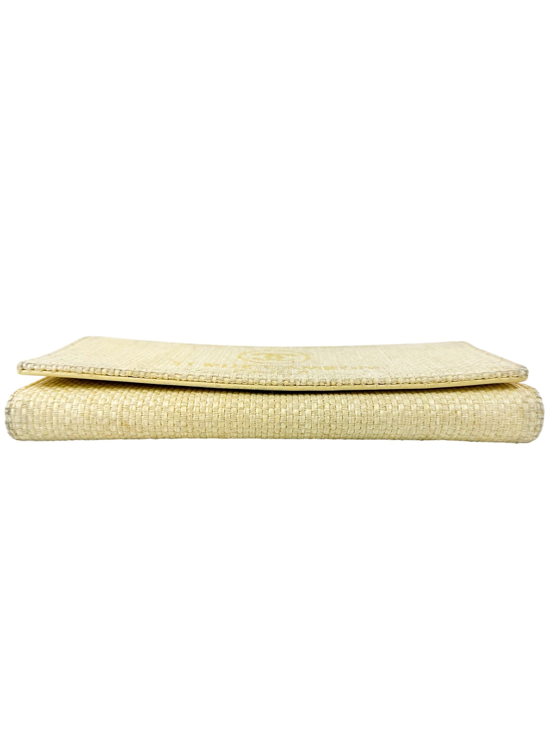 Chanel Yellow Tweed Cambon Long Wallet