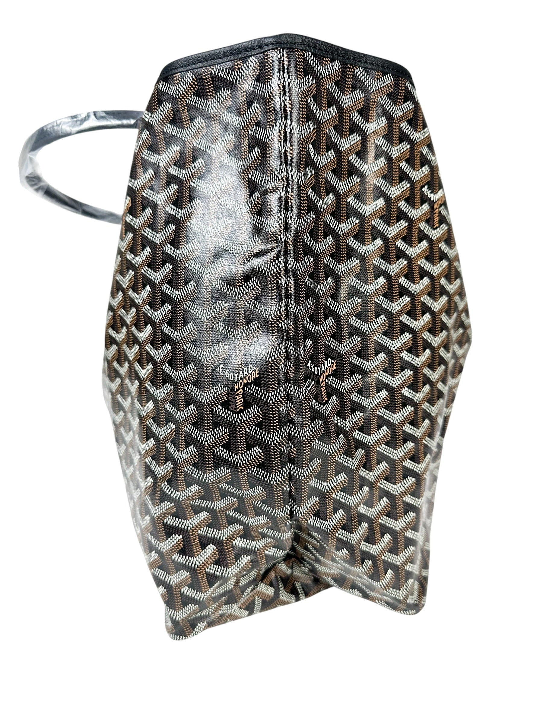 Goyard  Black Coated Canvas St Louis GM Tote