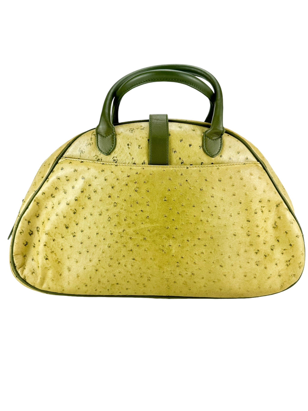 Christian Dior Double Saddle Bowler Ostrich