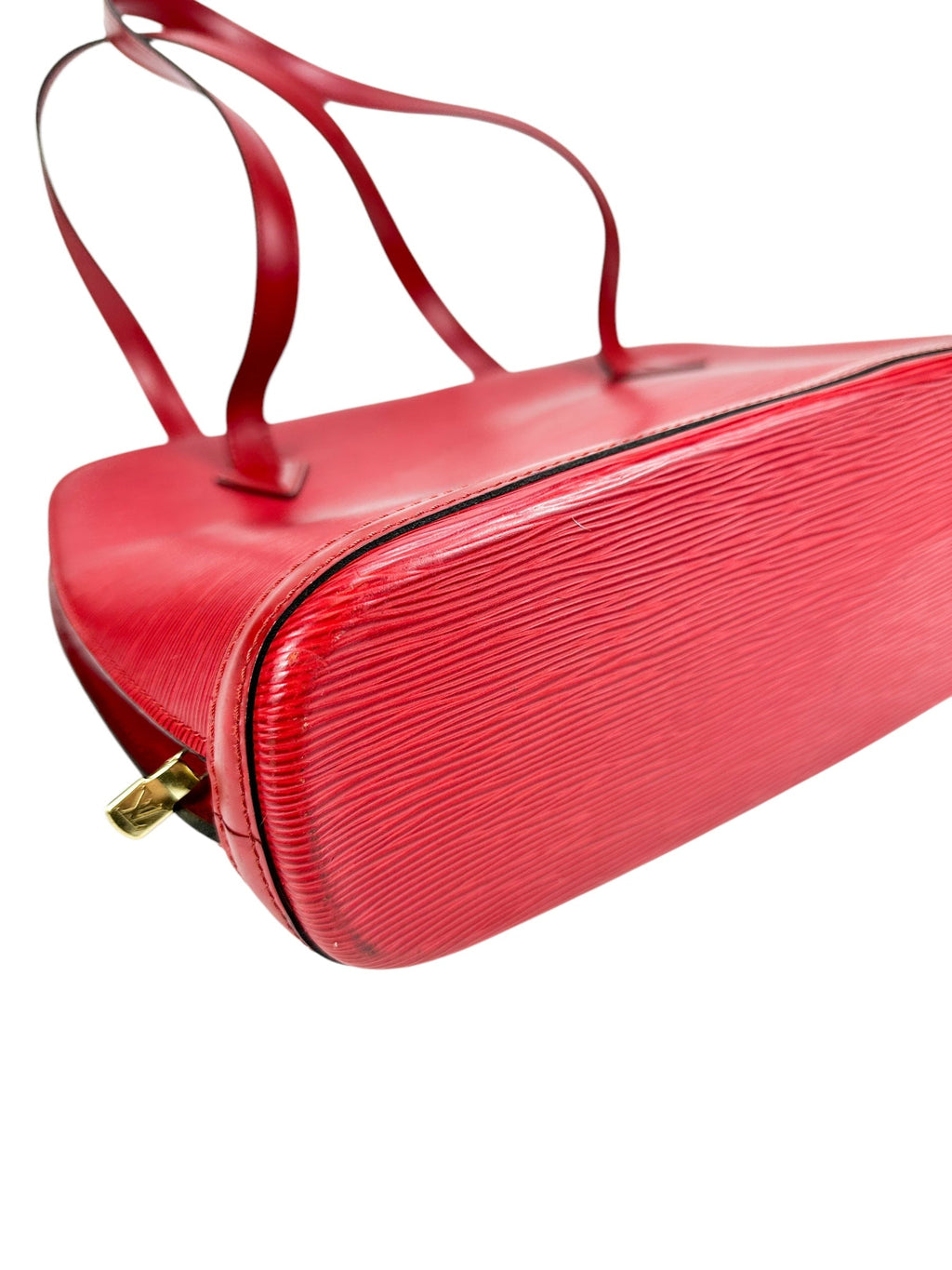 Louis Vuitton Red Epi Leather Lussac Tote