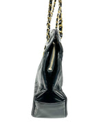 Chanel Black Quilted Lambskin CC Chain Tote