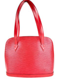 Louis Vuitton Red Epi Leather Lussac Tote
