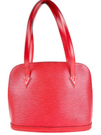 Louis Vuitton Red Epi Leather Lussac Tote