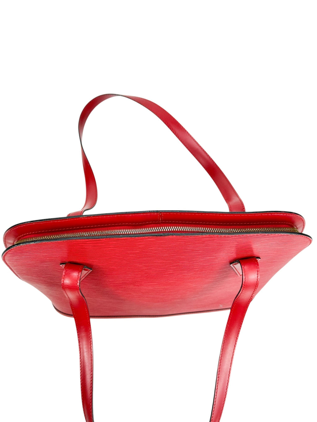 Louis Vuitton Red Epi Leather Lussac Tote