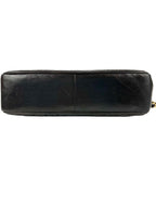 Chanel Black Lambskin Vertical Half Flap Jumbo Flap Bag