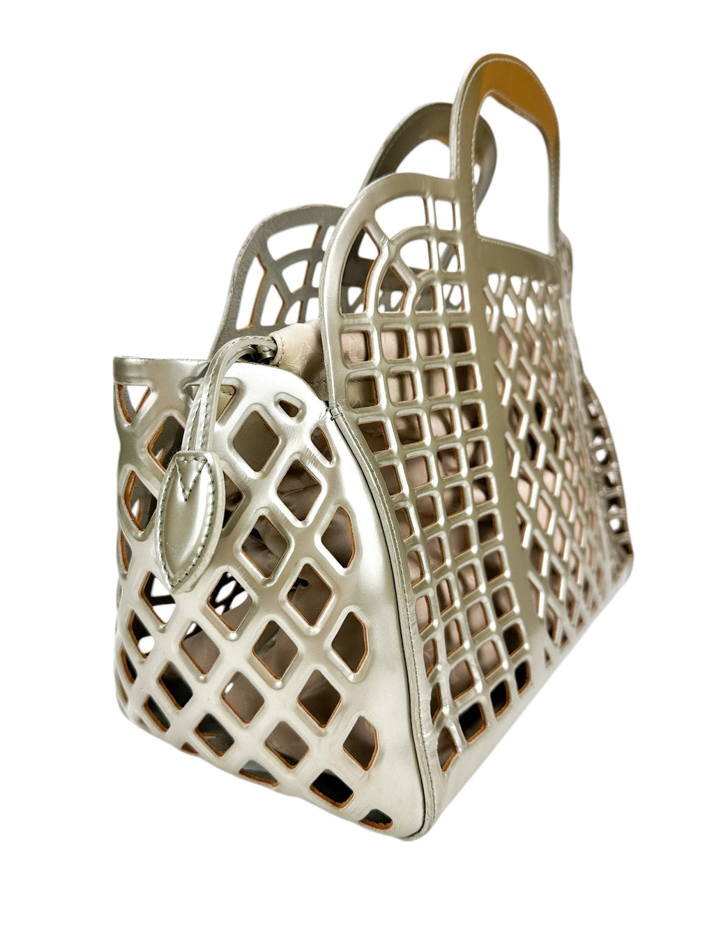 Louis Vuitton Gold Patent Leather Jelly Tote
