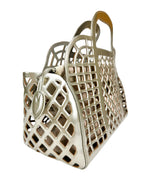 Louis Vuitton Gold Patent Leather Jelly Tote