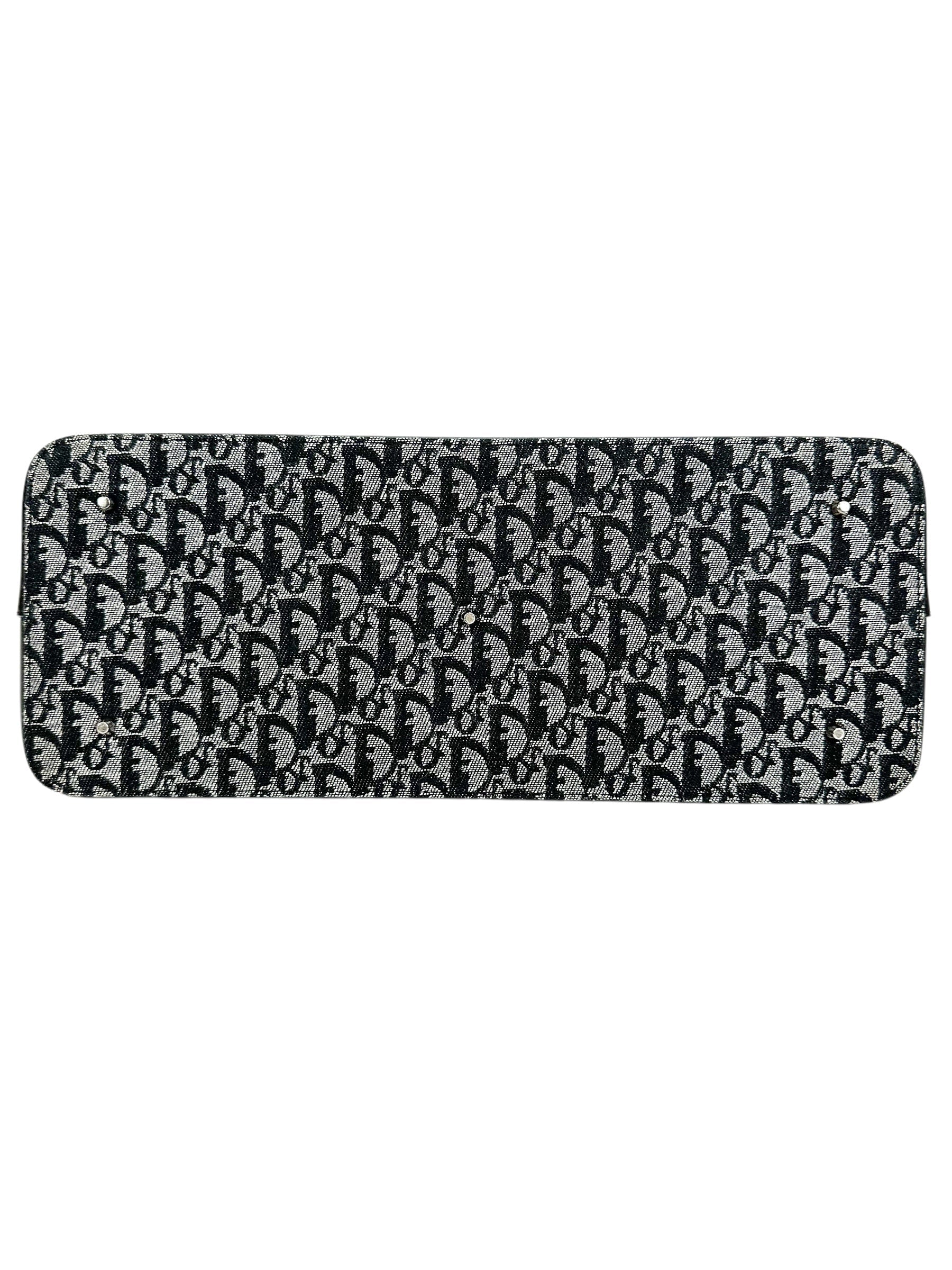 Dior Black Diorissimo Canvas Frame Bag