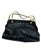 Chanel Black Quilted Lambskin CC Chain Tote