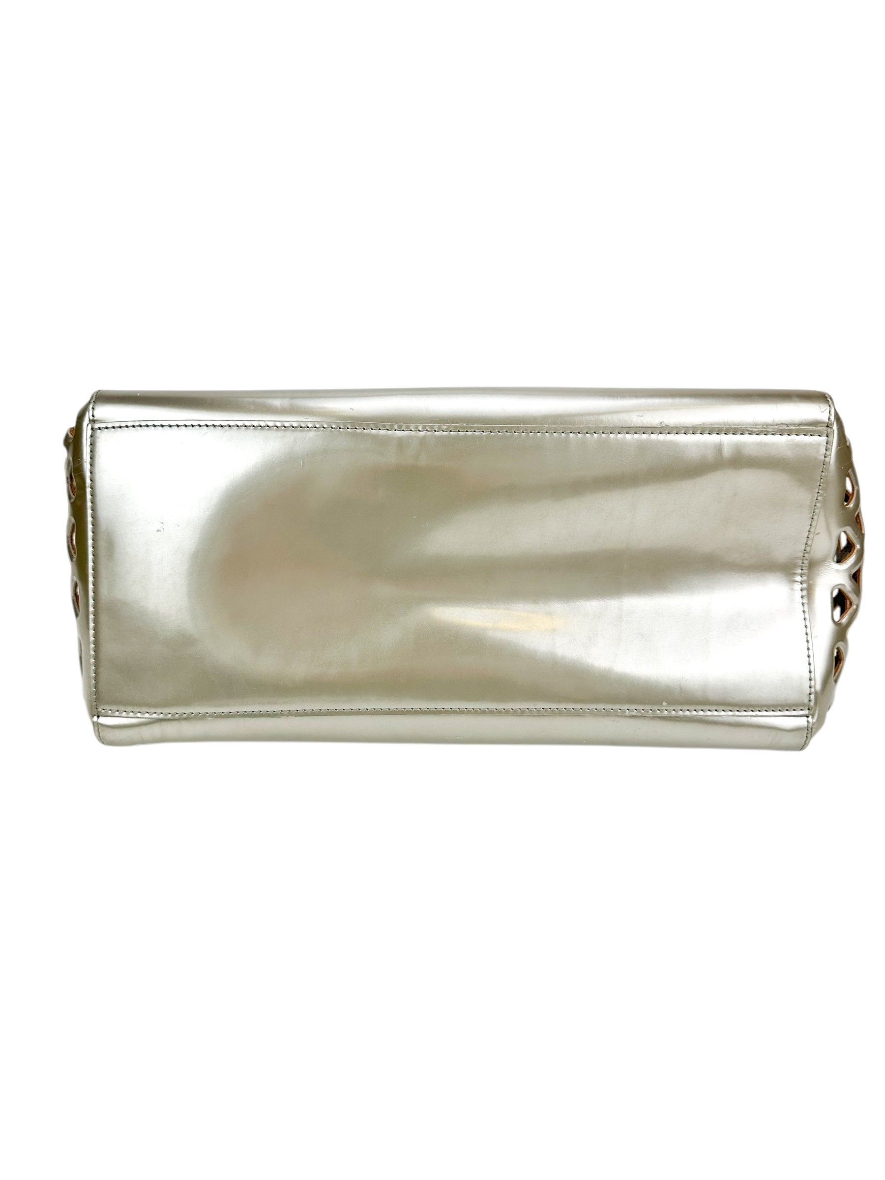 Louis Vuitton Gold Patent Leather Jelly Tote