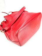 Louis Vuitton Red Epi Leather Noe Bucket Bag