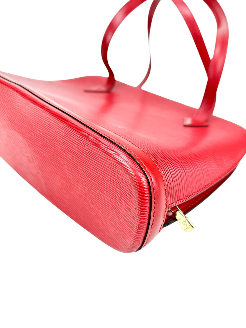 Louis Vuitton Red Epi Leather Lussac Tote