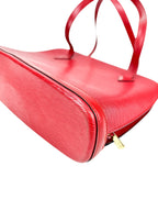 Louis Vuitton Red Epi Leather Lussac Tote