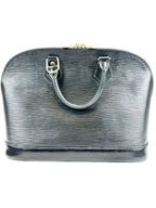 Louis Vuitton Vintage Black Epi Leather Alma PM