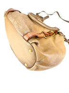 Prada Brown Leather Cervo Antik Handbag