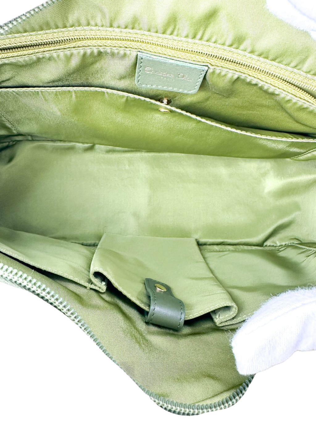 Christian Dior Double Saddle Bowler Ostrich