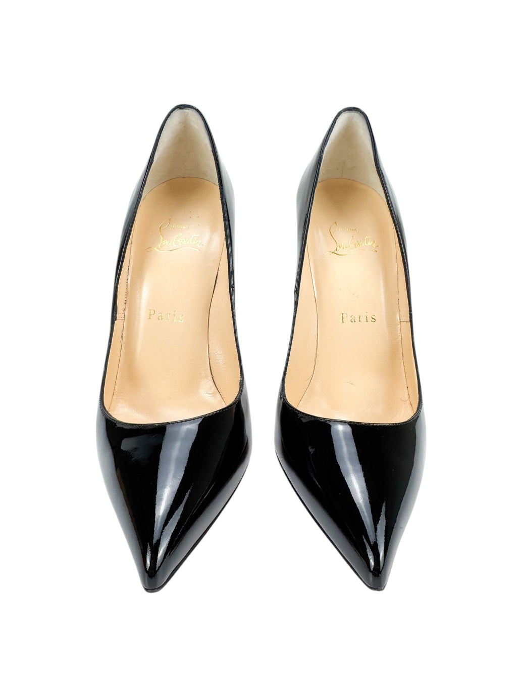 Christian Louboutin Black Patent Leather Pigalle SZ 38