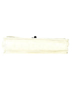 Chanel White Lambskin Chocolate Bar Mademoiselle Flap Bag