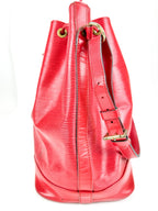 Louis Vuitton Red Epi Leather Noe Bucket Bag