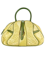 Christian Dior Double Saddle Bowler Ostrich