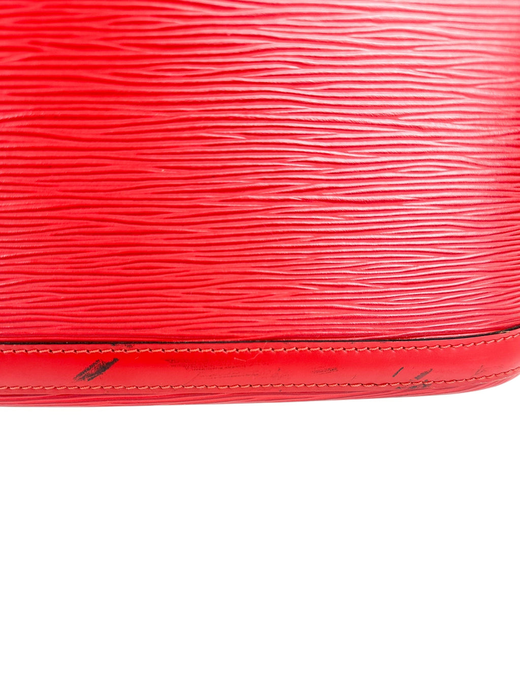 Louis Vuitton Red Epi Leather Lussac Tote