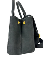 Prada Black Canvas Canapa Mini