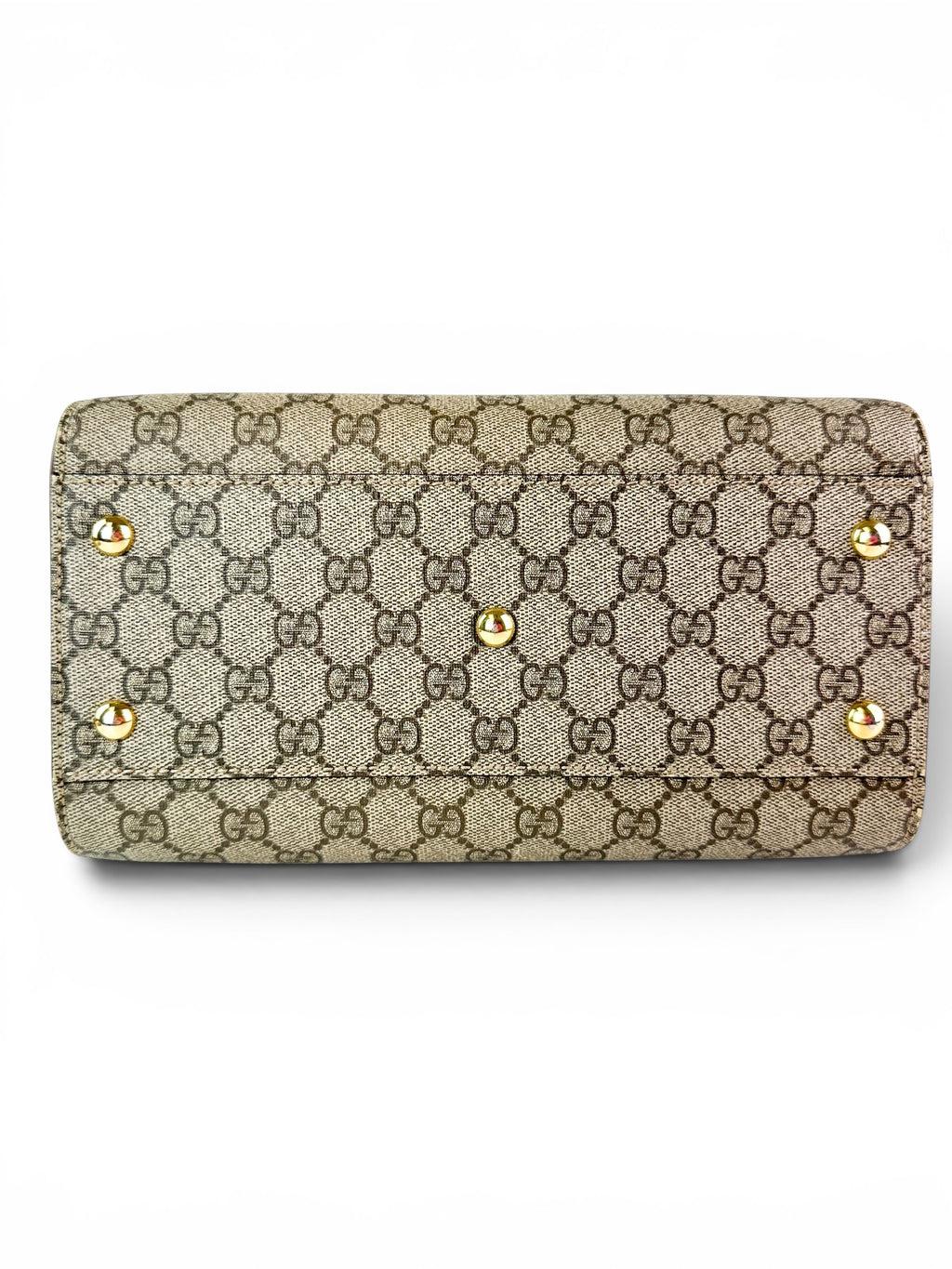 Gucci Brown GG Supreme Coated Canvas Two Way Bag