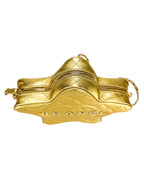 Chanel Gold Metallic Quilted Lambskin Walk Of Fame Star Bag Full Set