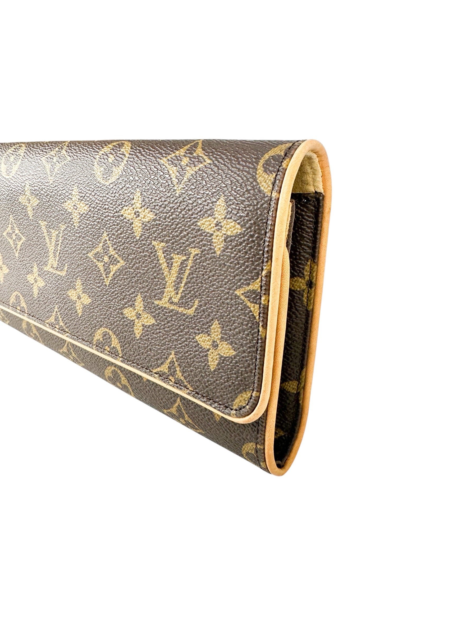Louis Vuitton Monogram Coated Canvas Twin Pochette GM