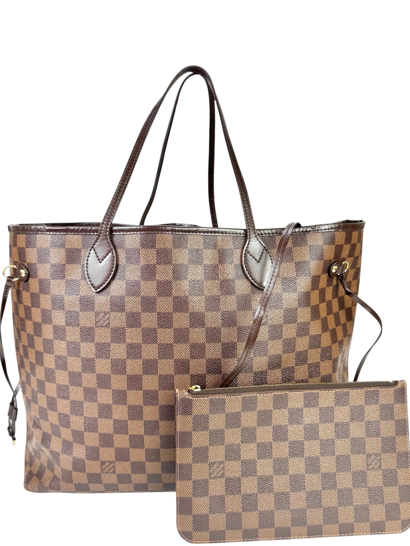 Louis Vuitton Coated Canvas Damier Ebene Neverfull GM