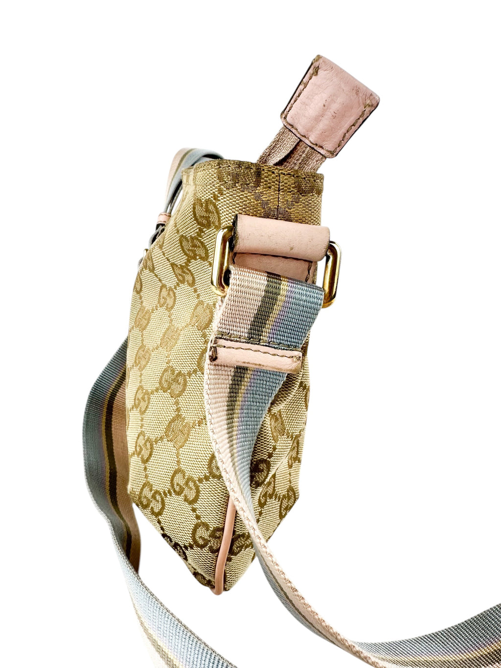 Gucci Beige Canvas GG Sherry Shoulder Bag