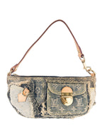 Louis Vuitton Blue Denim Pouchy Patchwork Shoulder Bag