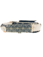 Louis Vuitton Blue Denim Pouchy Patchwork Shoulder Bag