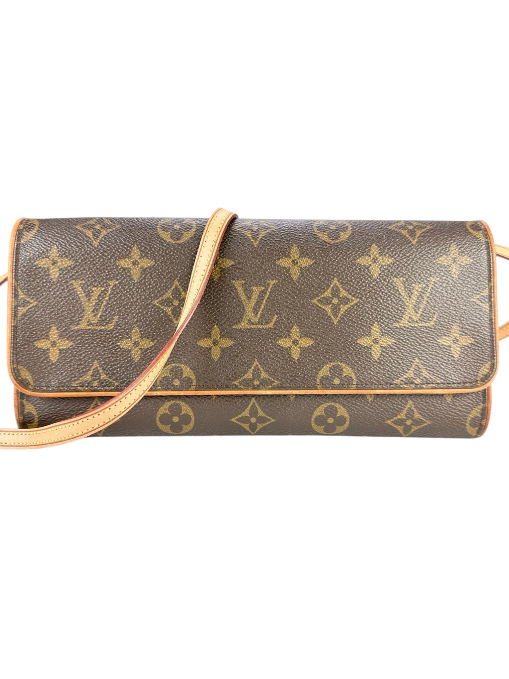 Louis Vuitton Monogram Coated Canvas Twin Pochette GM
