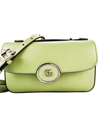 Gucci Calfskin Soft Green Petite GG Shoulder Bag Mini