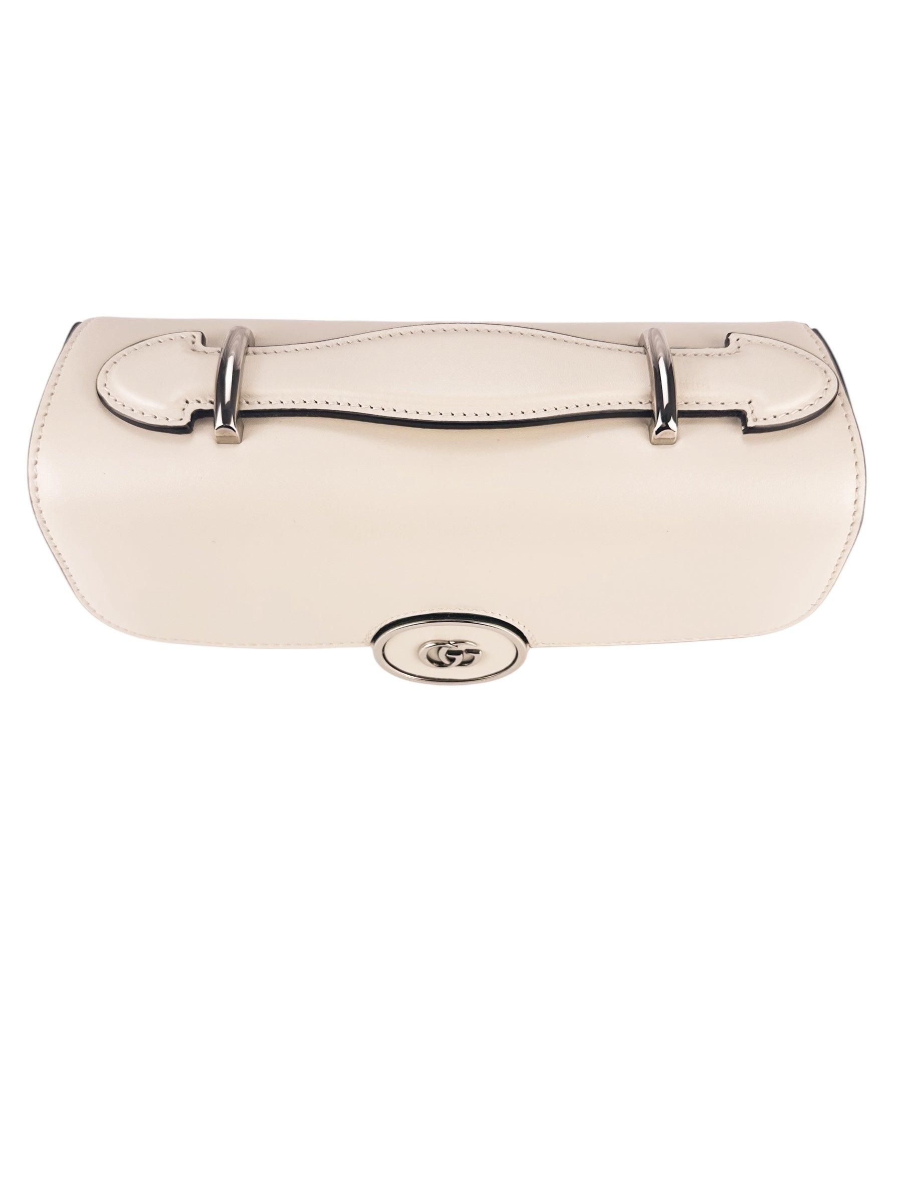 Gucci Calfskin Cream Petite GG Shoulder Bag Mini