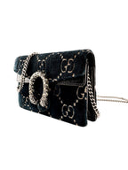 Gucci Velvet Midnight Blue GG Dionysus Super Mini