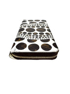 Louis Vuitton White Pumpkin Dots Coated Canvas Zippy Wallet