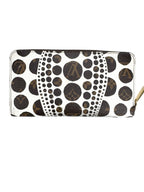 Louis Vuitton White Pumpkin Dots Coated Canvas Zippy Wallet