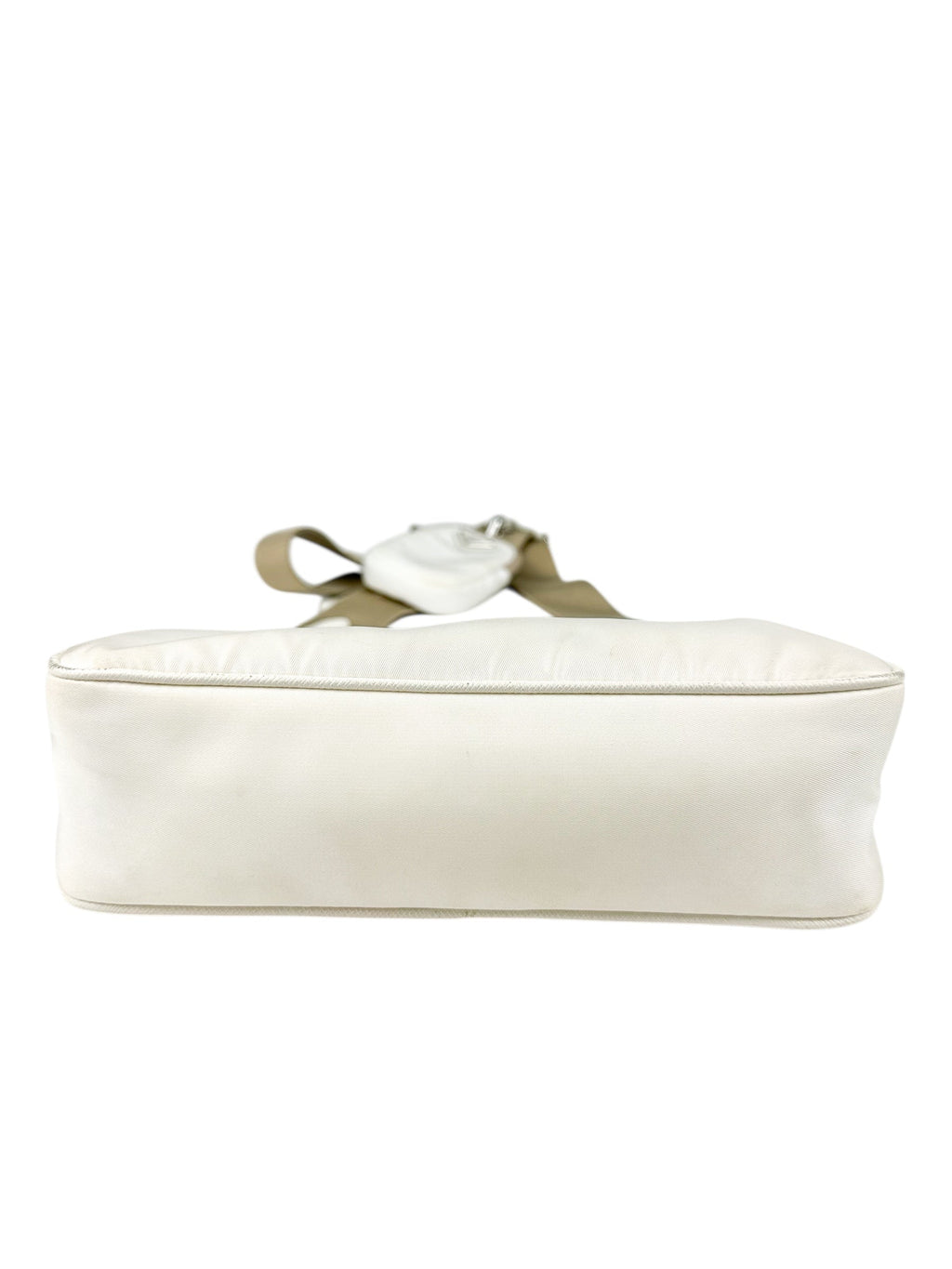 Prada Cream Nylon Re Edition Shoulder Bag