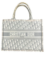 Christian Dior Grey Canvas Oblique Book Tote