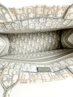 Christian Dior Grey Canvas Oblique Book Tote